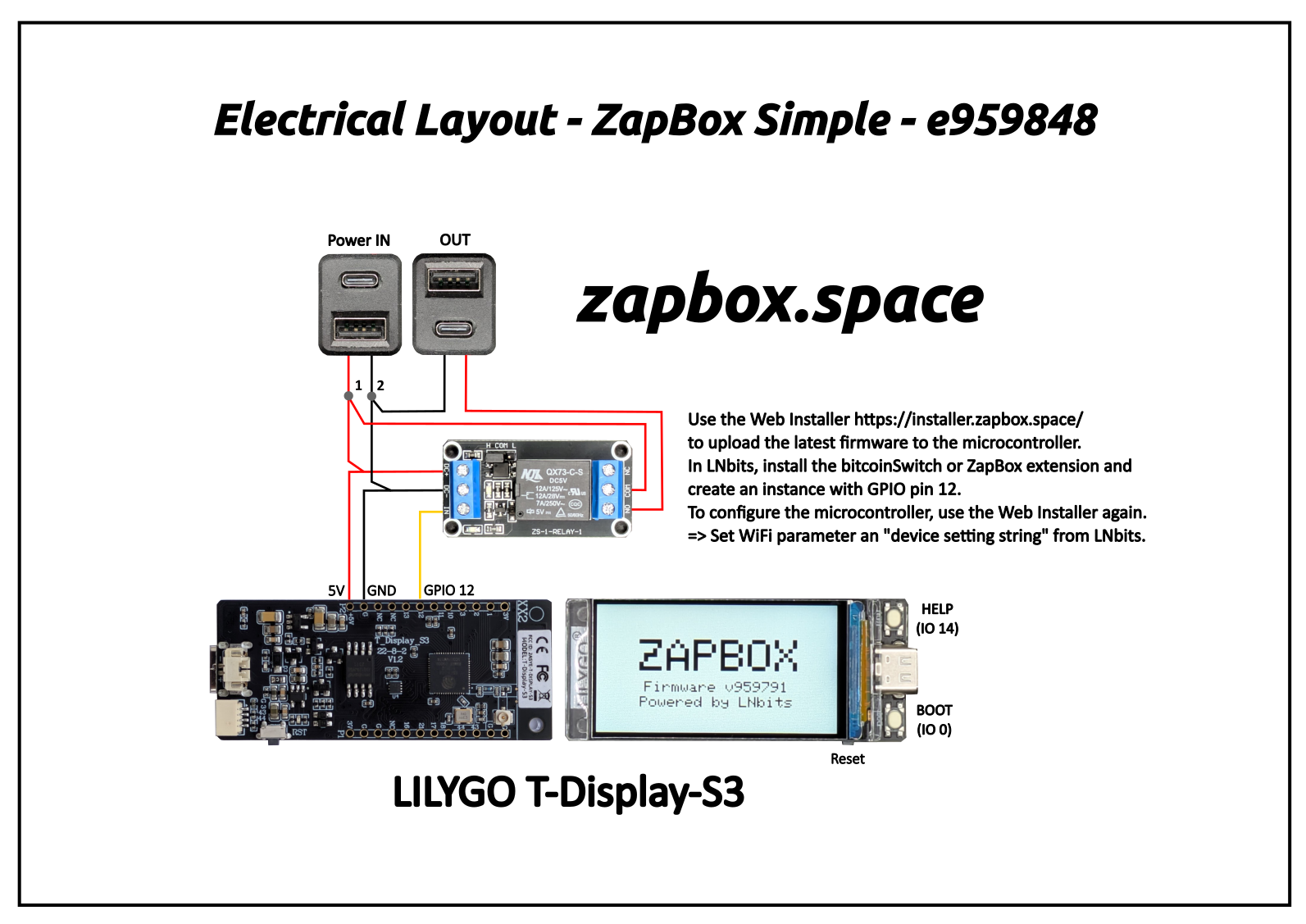 E-Layout ZapBox T-Display-S3